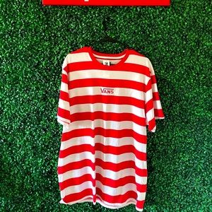 Brand new Red and White striped Vans tee(xl).